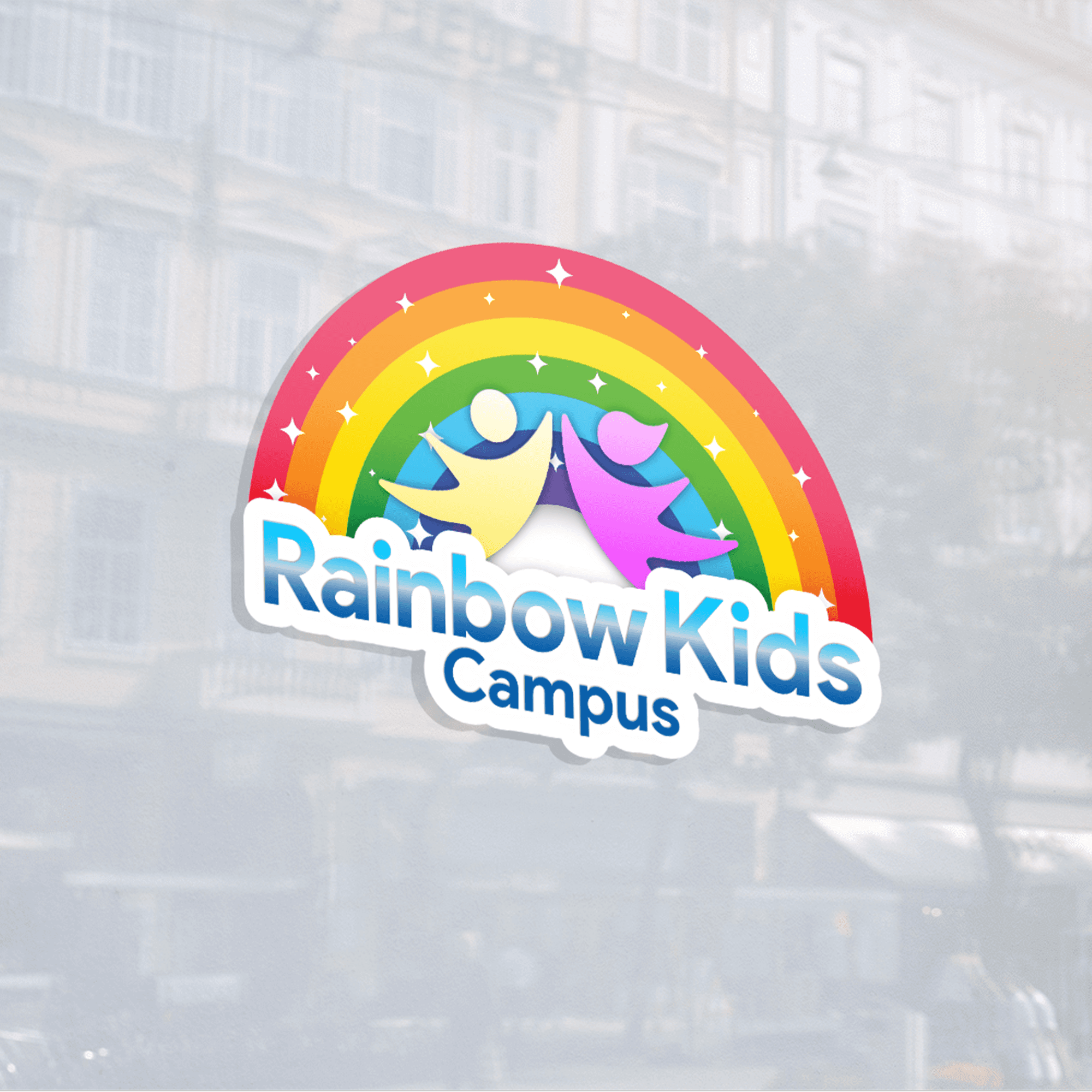 Rainbow Kids Campus Logo Design - image 1
