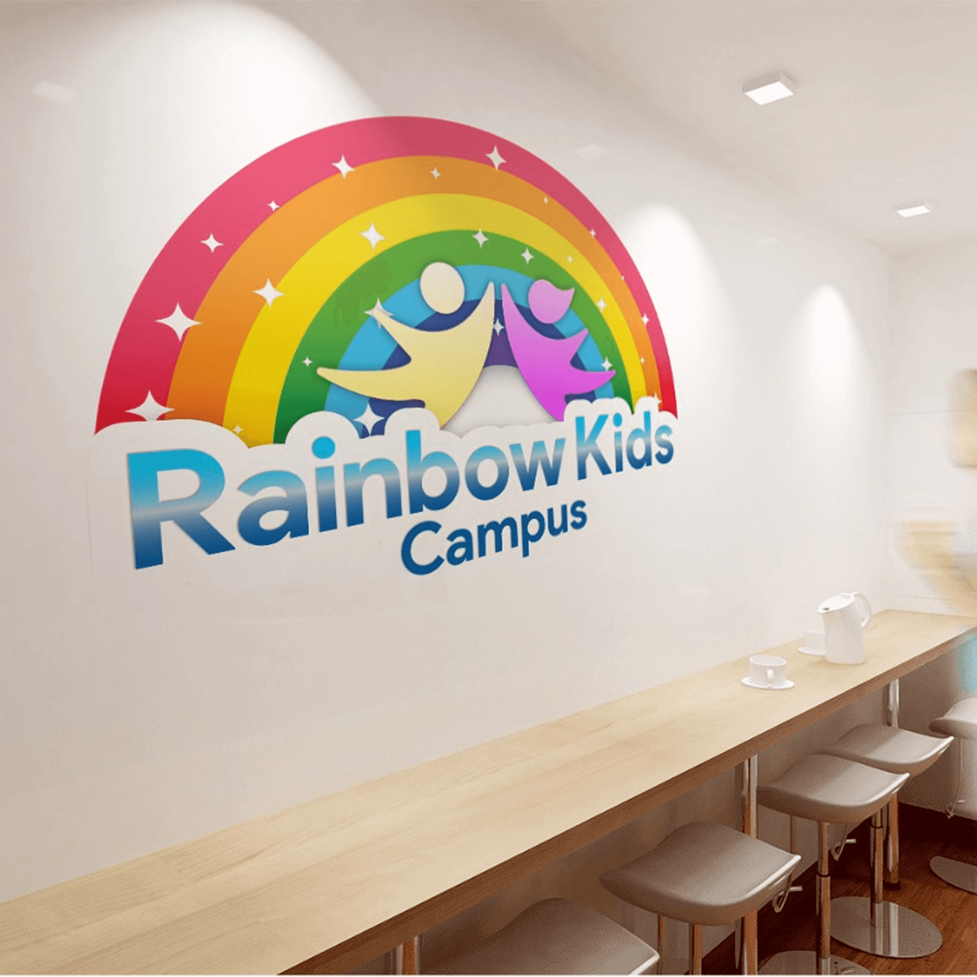 Rainbow Kids Campus Logo Design - image 5